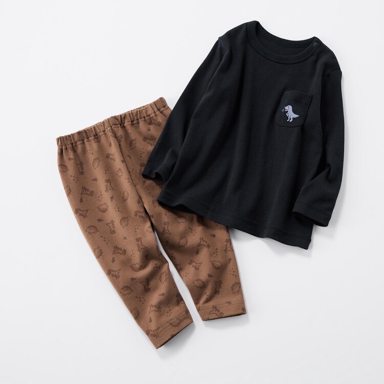 ユニクロ公式 リラックスフィットレギンス(キョウリュウ・10分丈・セットアップ可能) UNIQLO レギンス パンツ 120cm 10分丈 2枚セット 新品