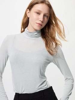 ヒートテックウルトラライトタートルネックT