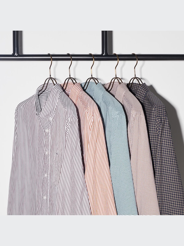 エクストラファインコットンブロードチェックシャツ（長袖）