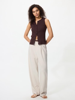 タックワイドパンツ/丈長め