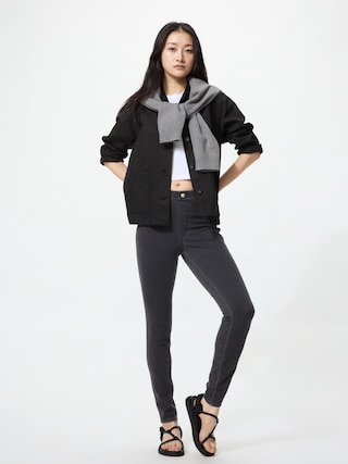 ウルトラストレッチレギンスパンツ/デニム/丈長め