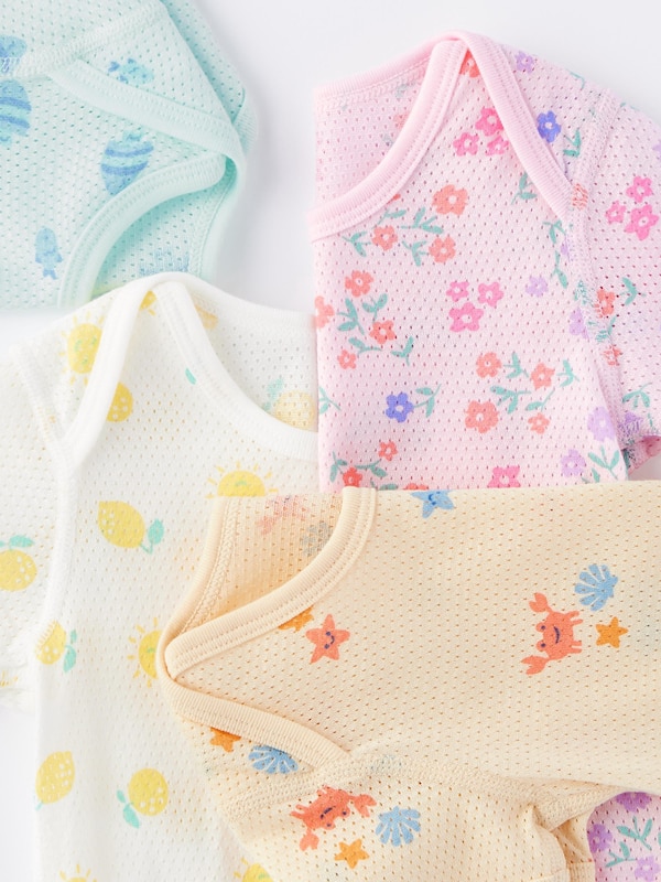 コットンメッシュボディスーツ