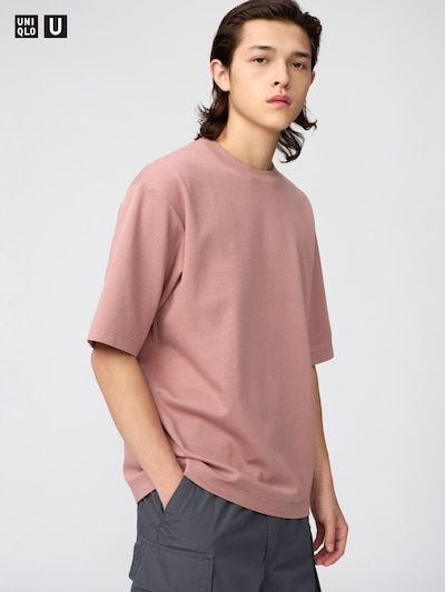 エアリズムコットンオーバーサイズTシャツ/5分袖ベストセラー 10
