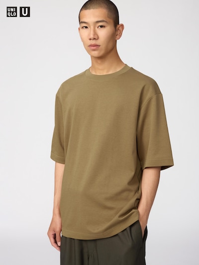 エアリズムコットンオーバーサイズTシャツ/5分袖ベストセラー 12