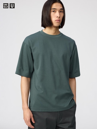 エアリズムコットンオーバーサイズTシャツ/5分袖ベストセラー 16