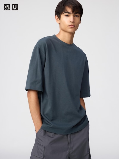 エアリズムコットンオーバーサイズTシャツ/5分袖ベストセラー 20