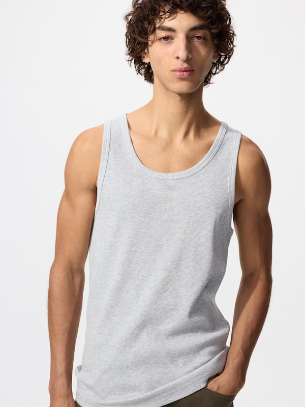 ドライカラーリブタンクトップ