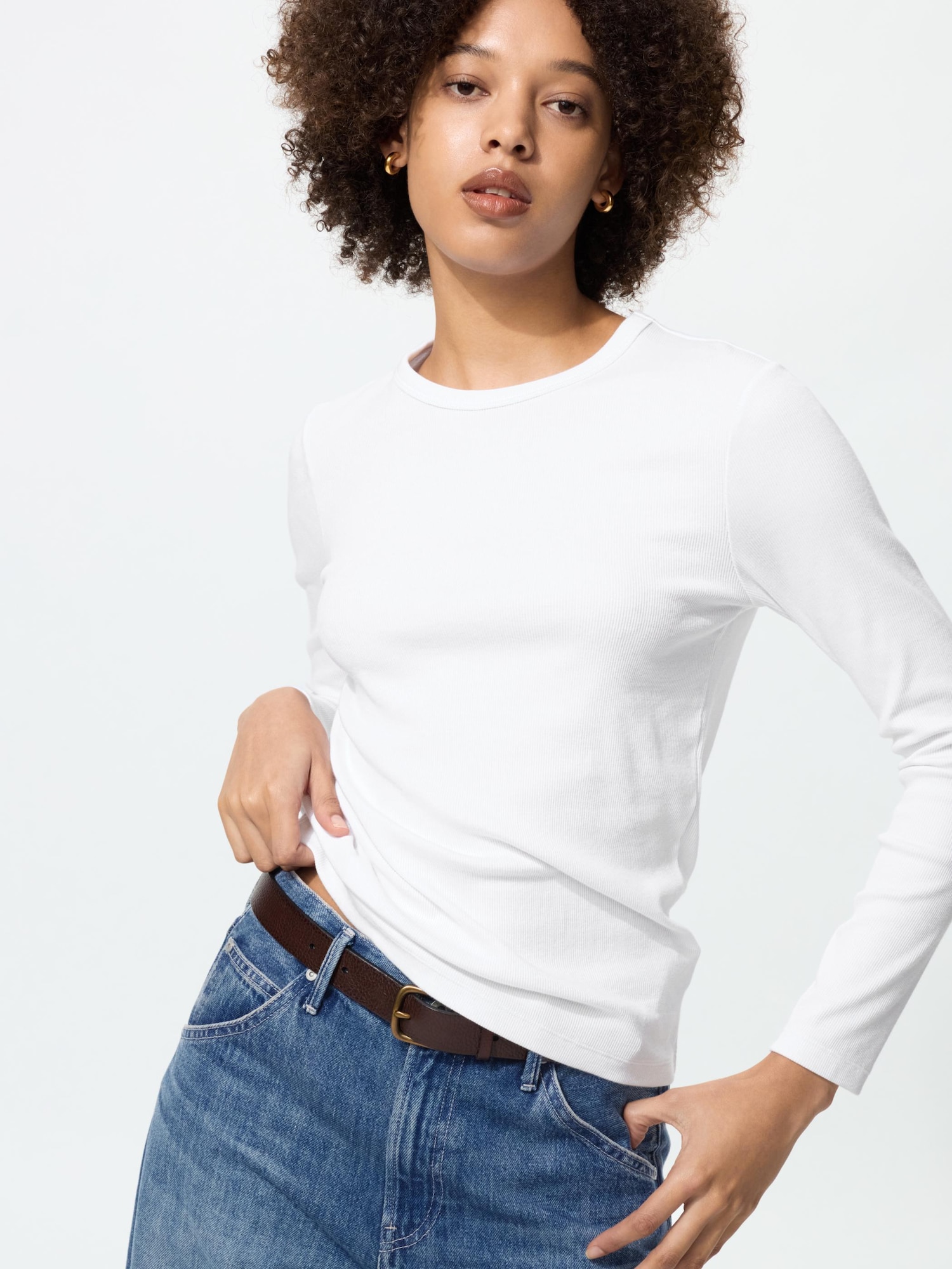 tシャツ ソフトリブ  Tシャツ レディース UNIQLO公式 | レディースのTシャツ・カットソー (ソフトリブ)
