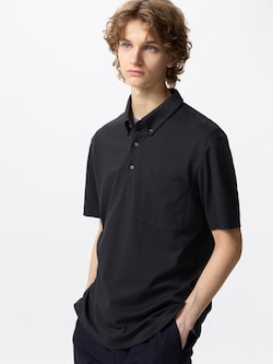 エアリズムカノコポロシャツ/ボタンダウン