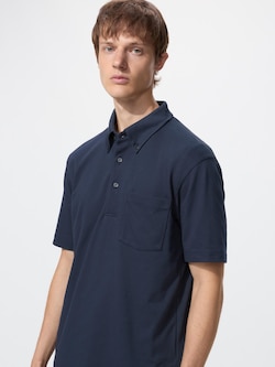 エアリズムカノコポロシャツ/ボタンダウン