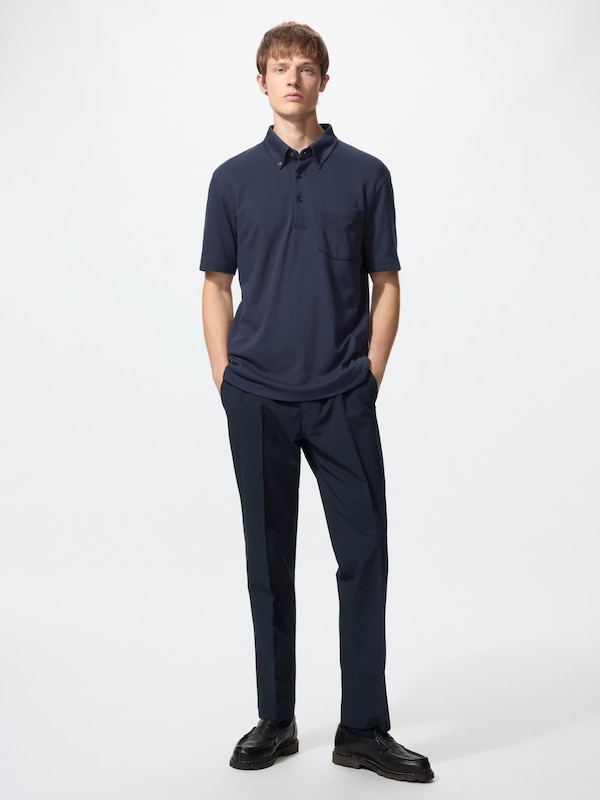 エアリズムカノコポロシャツ/ボタンダウン