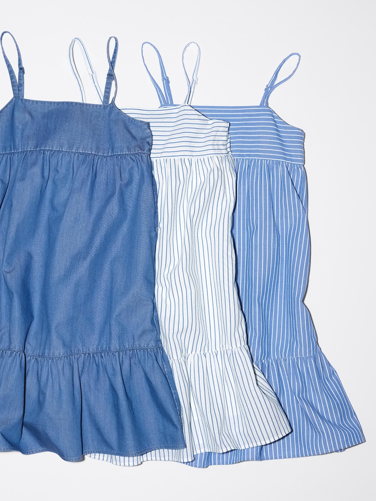 ユニクロ公式 | GIRLS シャンブレーキャミソールワンピース