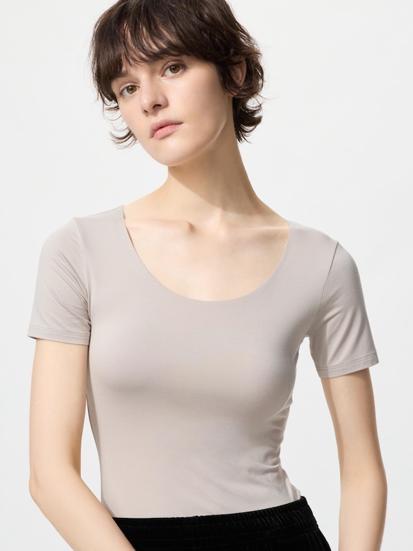 ヒートテックUネックT