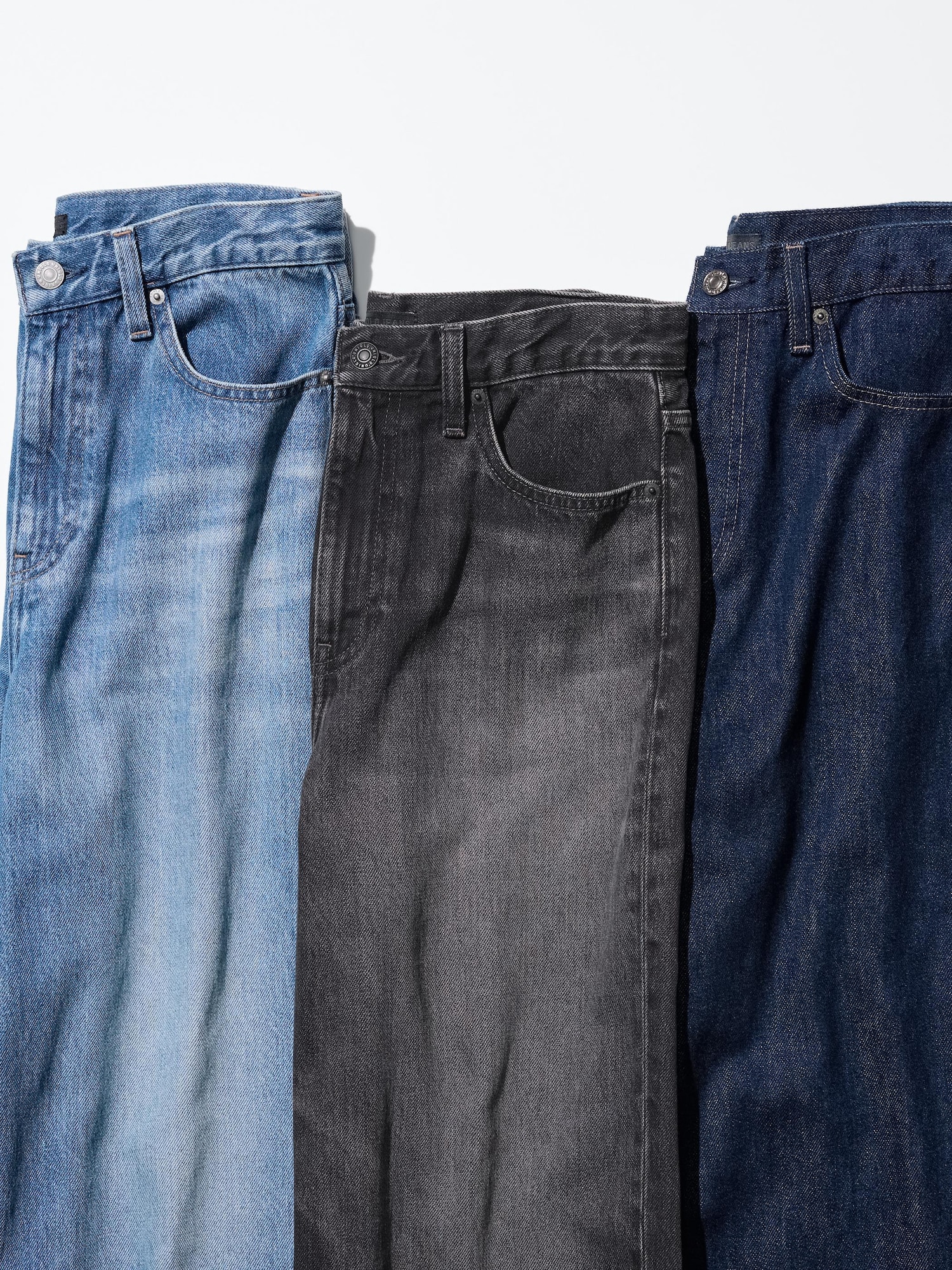 ユニクロ公式 | ワイドストレートジーンズ