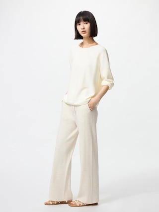 ウォッシャブルニットリブパンツ