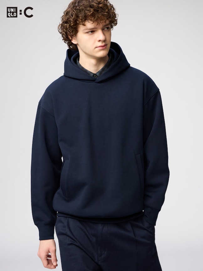 寬版休閒連帽上衣(UNIQLO：C)