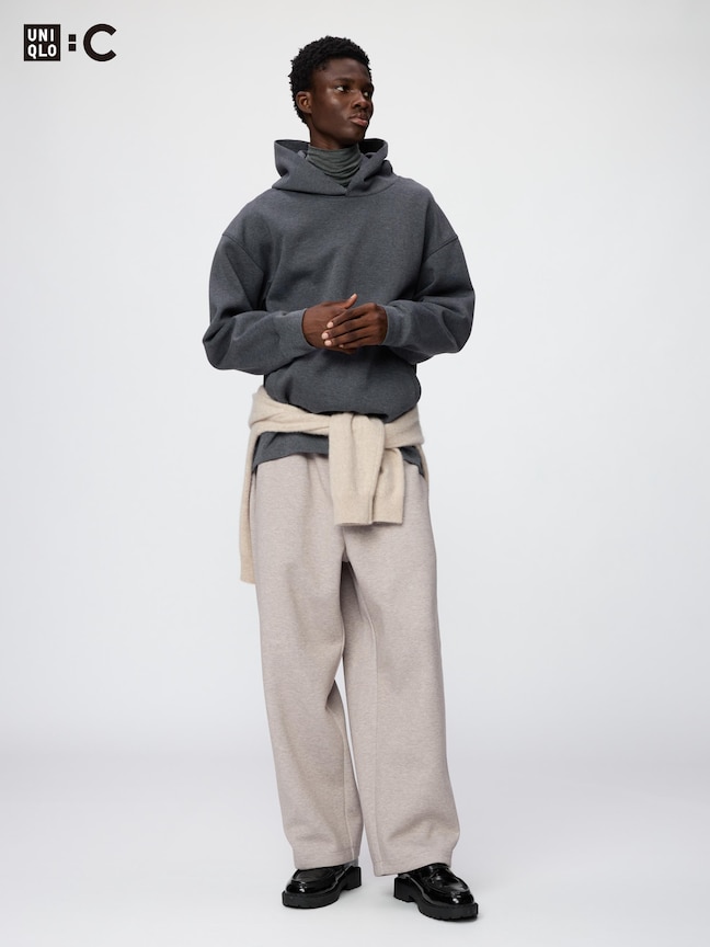休閒寬褲(褲腳抽繩)(UNIQLO：C)