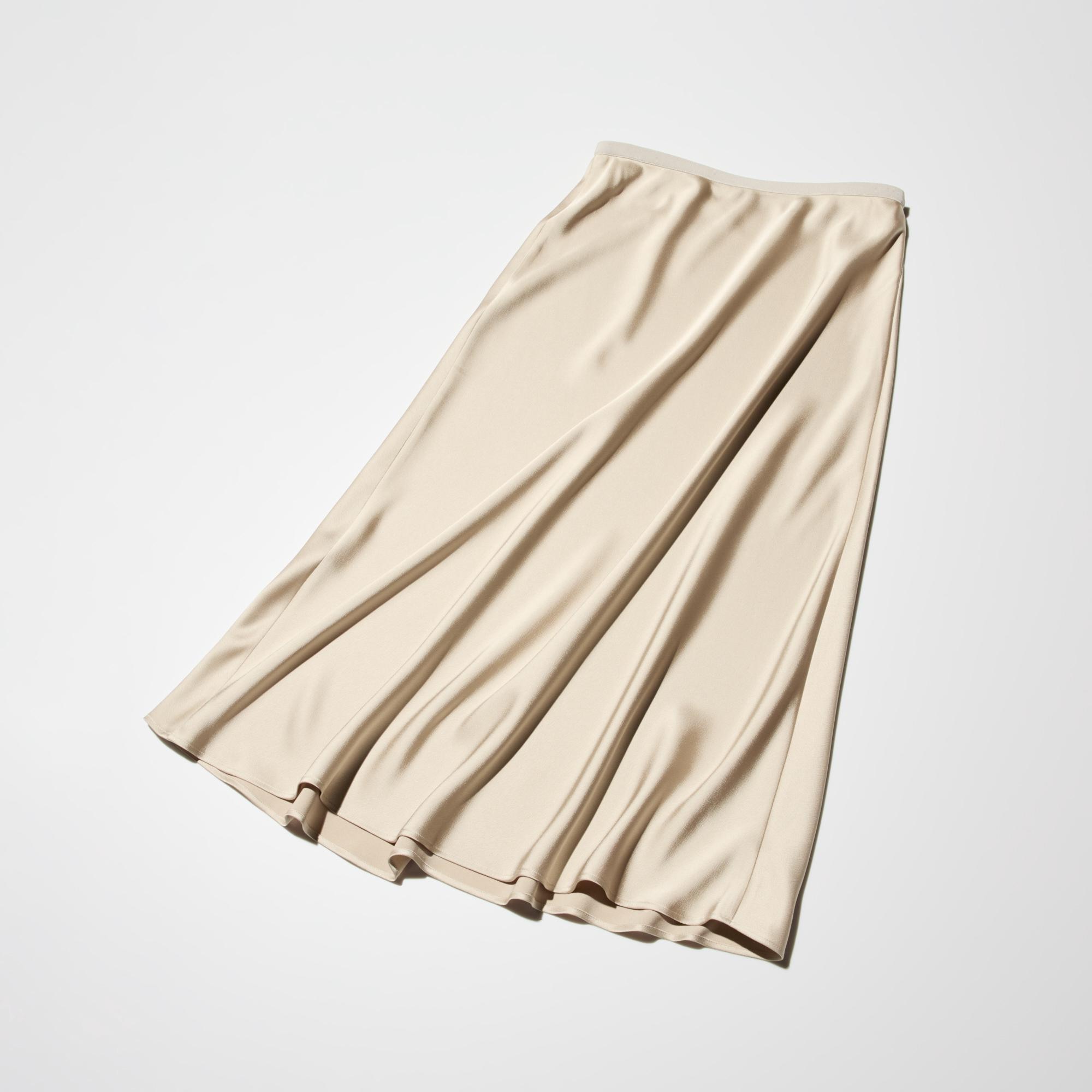 ユニクロ公式 | サテンスカート/丈短め