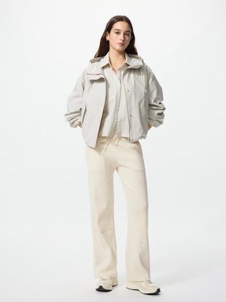 ウォッシャブルニットリブパンツ/丈長め