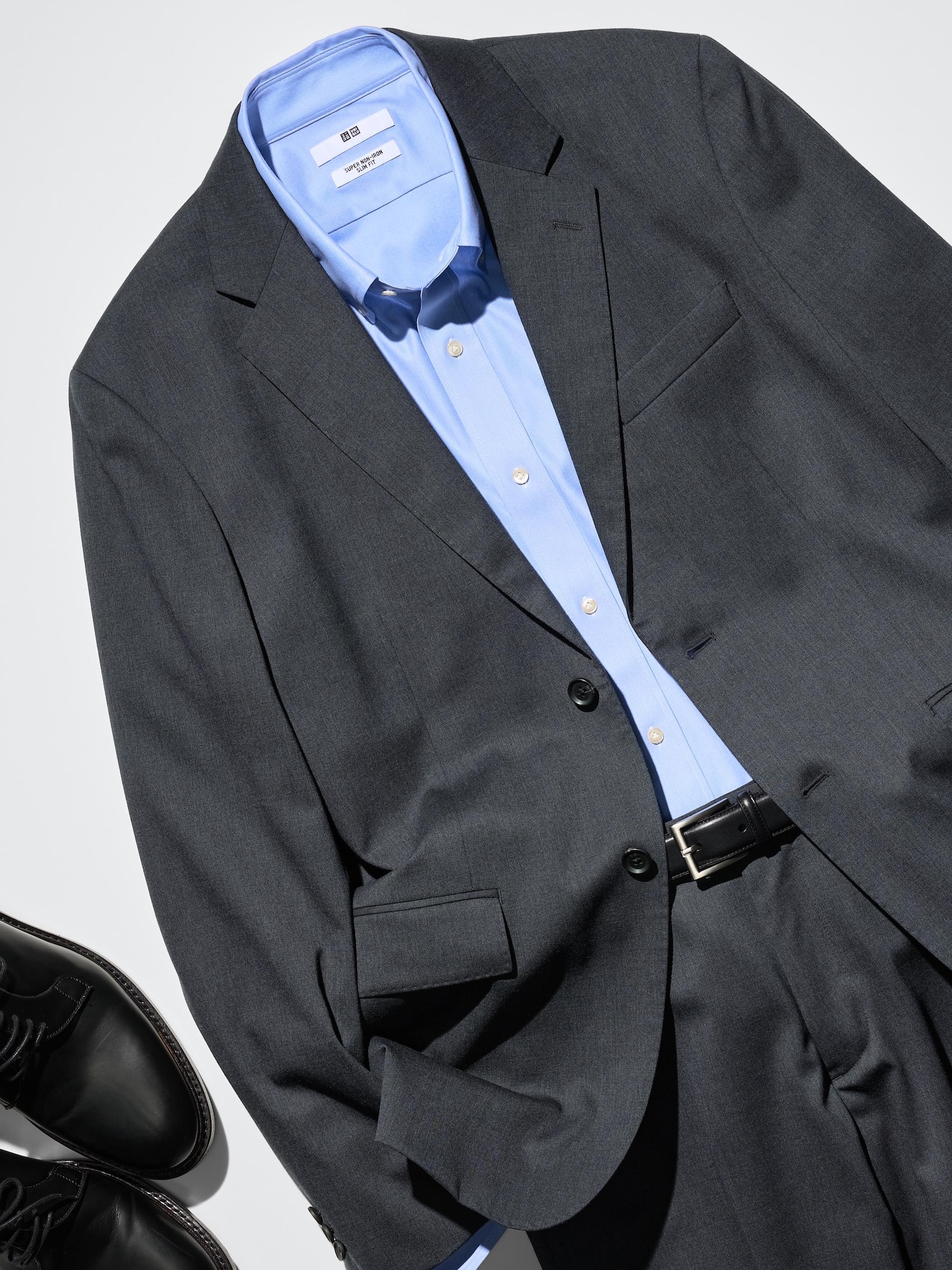 ユニクロ公式 | スーパーノンアイロンジャージースリムシャツ