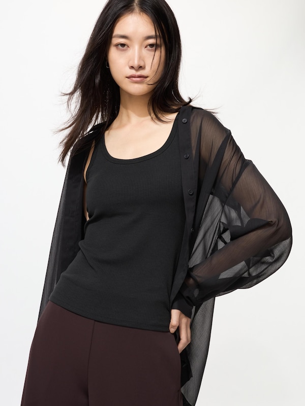 エアリズムコットンブラタンクトップ