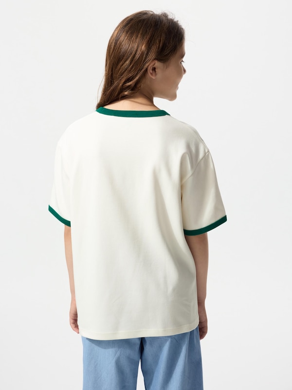 エアリズムコットングラフィッククルーネックTシャツ
