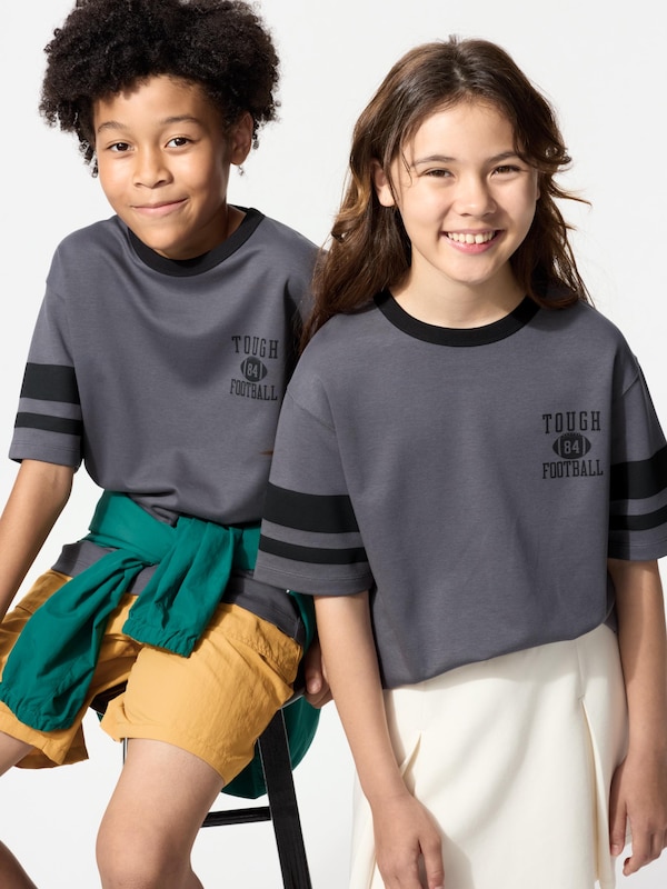 エアリズムコットングラフィッククルーネックTシャツ