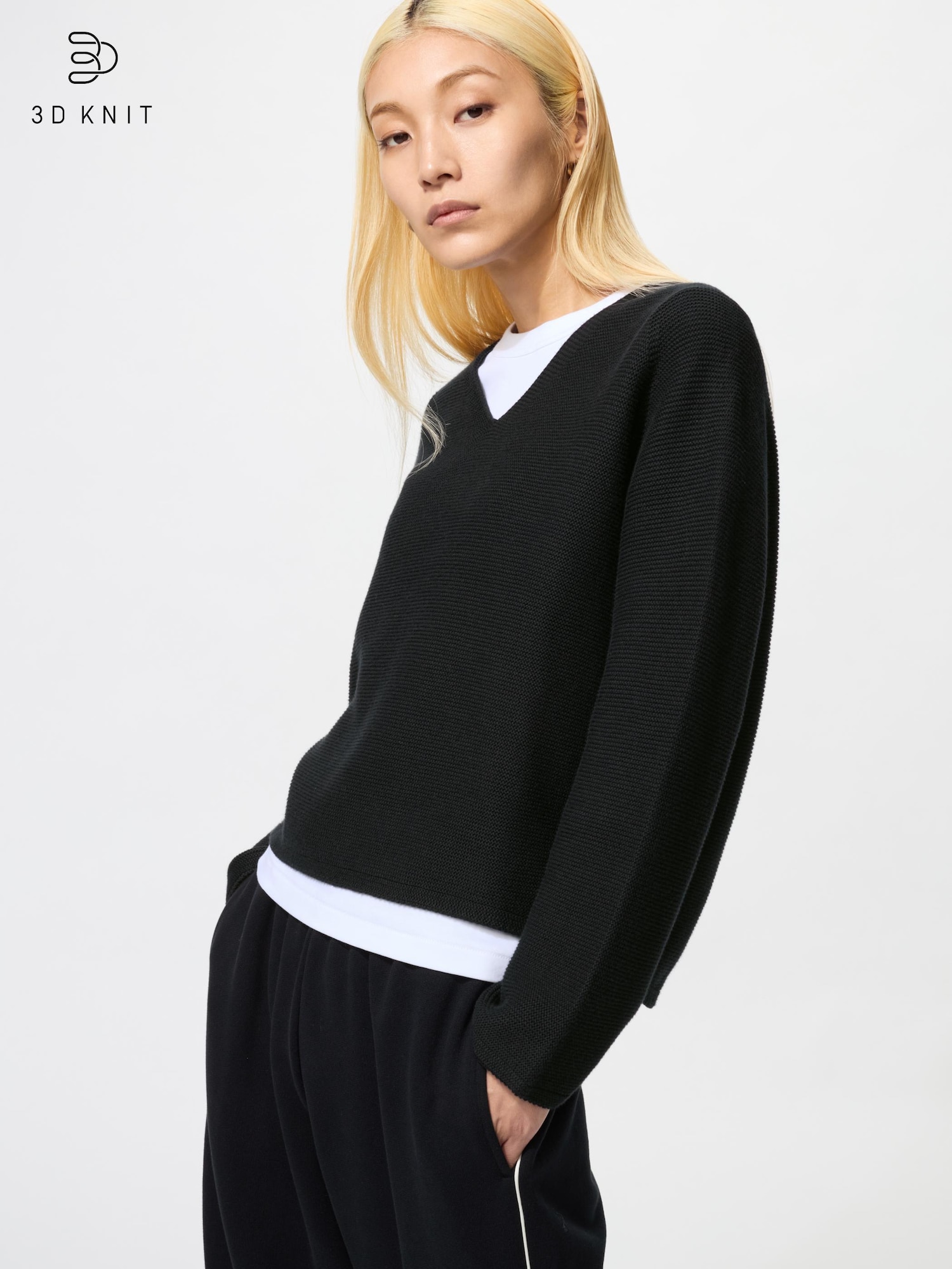 UNIQLO リラックスVネックセーター UNIQLO:C 2024AW]リラックスVネックセーターの購入後レビュー