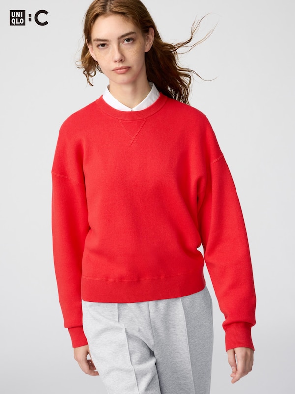 スムースコットンクルーネックセーター