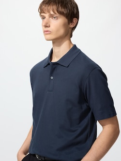 エアリズムコットンカノコポロシャツ