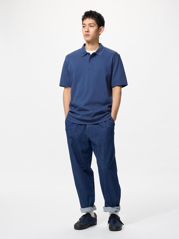 エアリズムコットンカノコポロシャツ