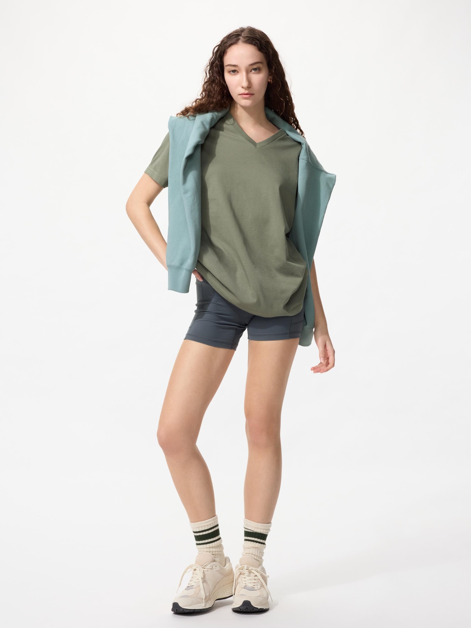 ユニクロ公式 | ドライカラーVネックTシャツ