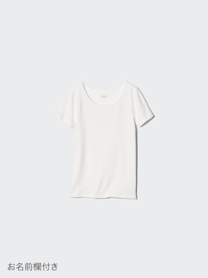 ヒートテックUネックTシャツ