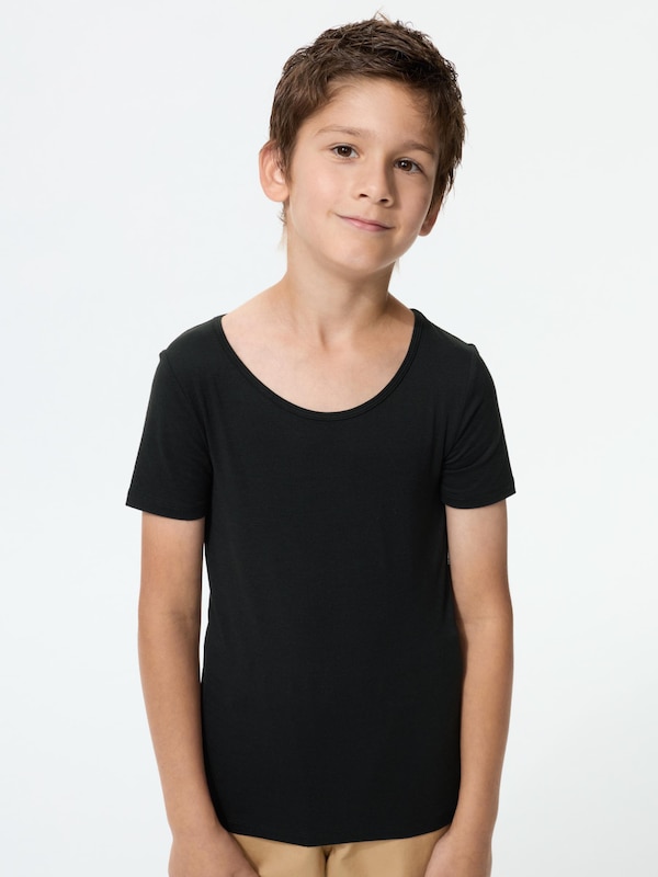 ヒートテックUネックTシャツ