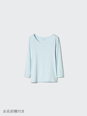 ヒートテックUネックTシャツ/9分袖