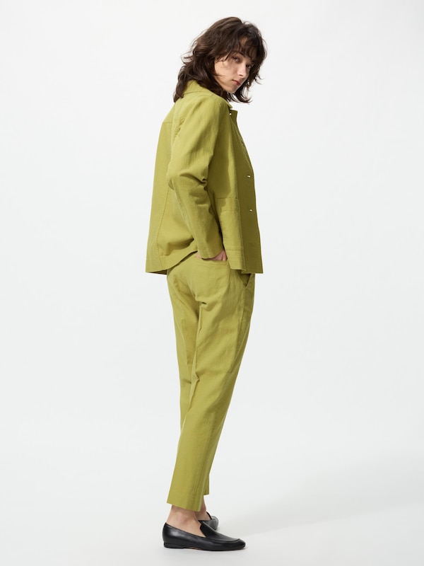 リネンコットンアンクルパンツ