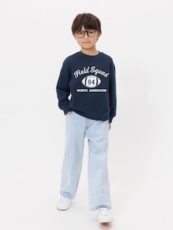 ワイドフィットジーンズ/ファスナー無