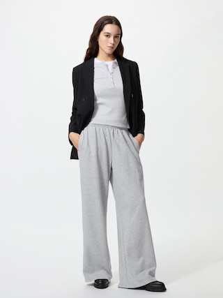 スウェットワイドパンツ/丈長め