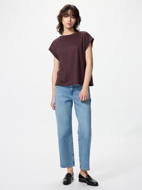 リネンフレンチスリーブリラックスフィットT