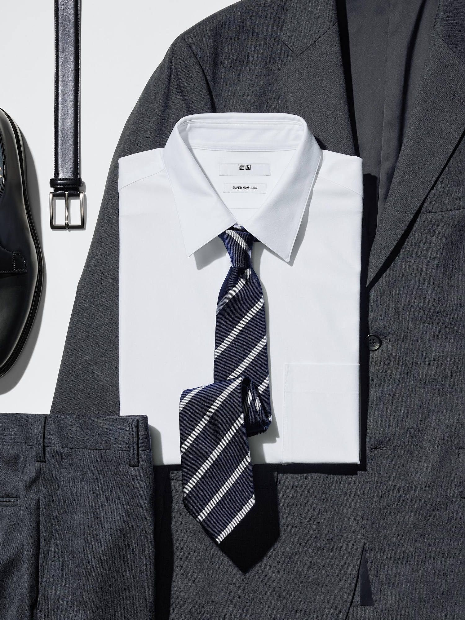 UNIQLOスーパーノンアイロンジャージーシャツ４枚セット ユニクロ公式 | スーパーノンアイロンジャージーシャツ/ボタンダウン