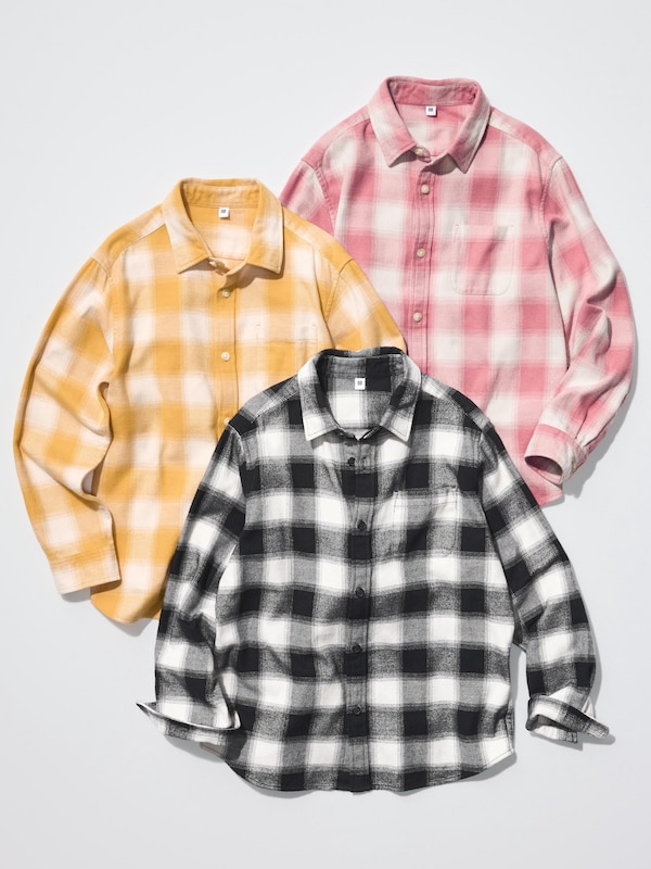 フランネルチェックシャツ