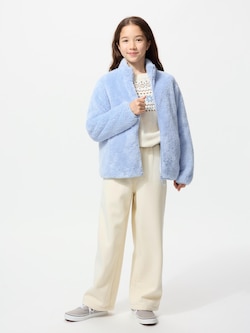 GIRLS ボアスウェットワイドパンツ