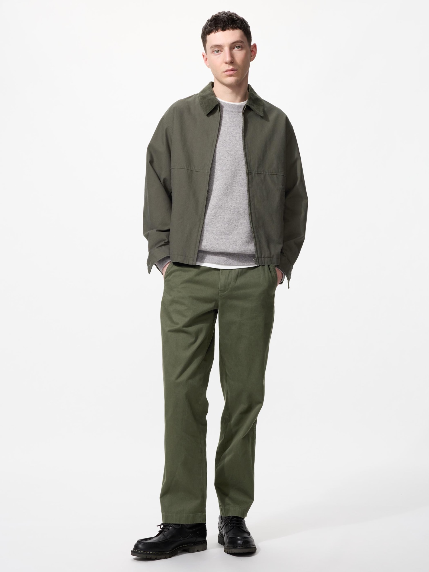 完売品 UNIQLO U ジップアップショートブルゾン オンライン限定XXL ユニクロU ジップアップショートブルゾン XL - メルカリ