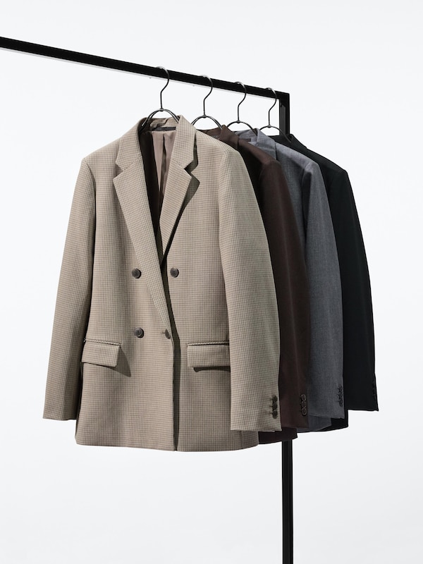 ダブルジャケット/チェック