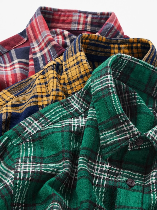 フランネルシャツ/チェック