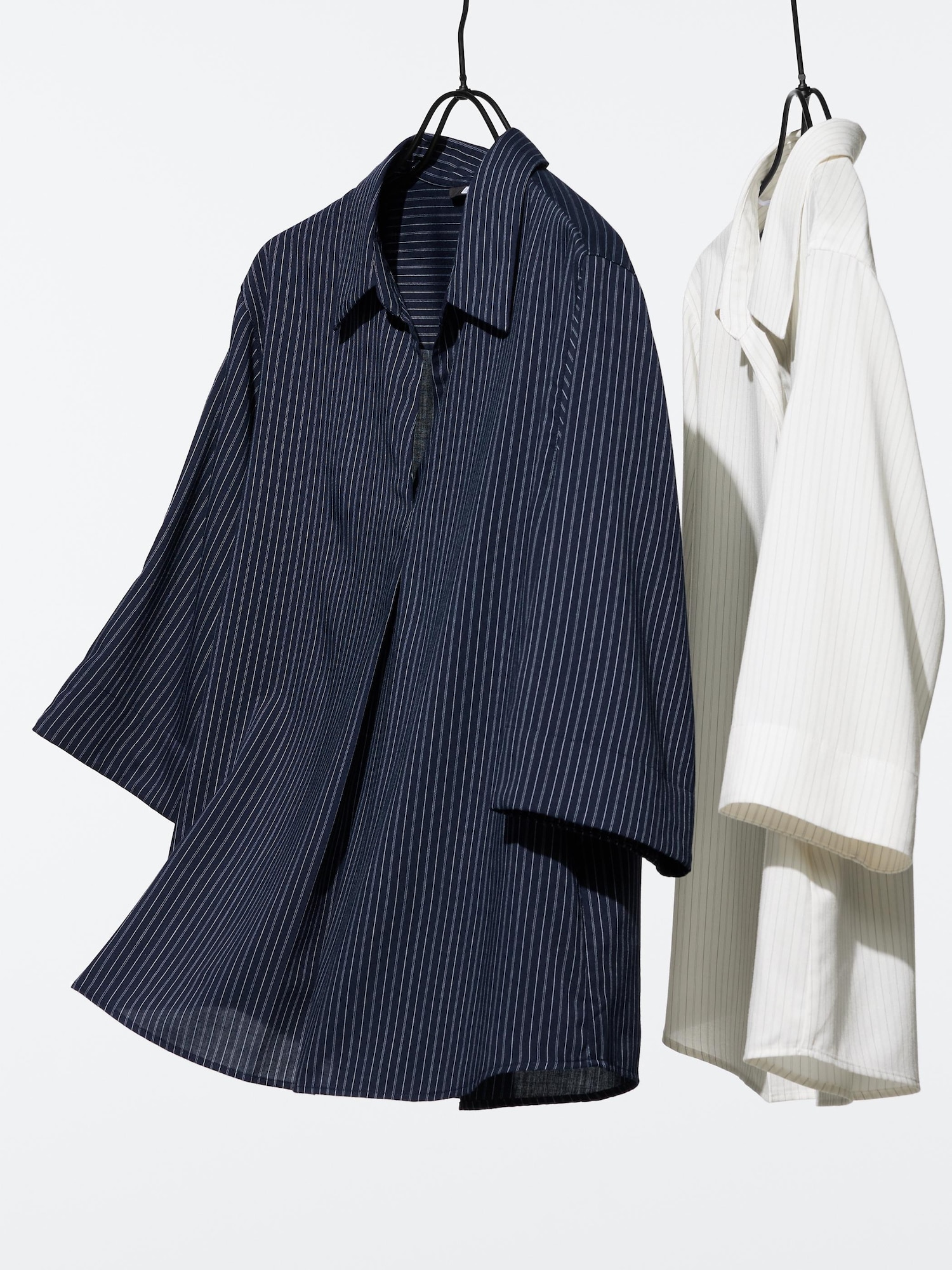 ユニクロ公式 | レーヨンスキッパーブラウス/ストライプ/7分袖