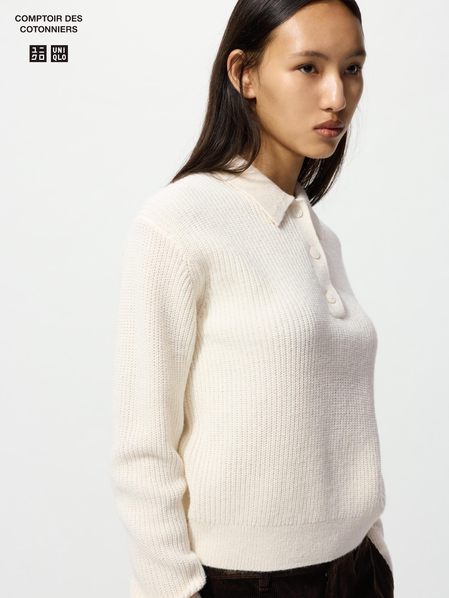ユニクロ　XS　オフホワイトPコート　オンライン完売商品　新品未使用 新コラボ「UNIQLO and White Mountaineering」全ラインナップ