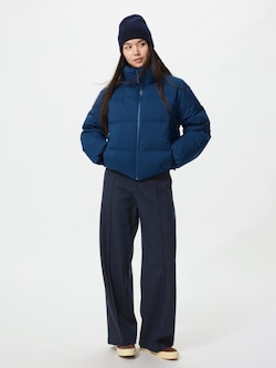 ブラッシュドジャージーワイドパンツ/丈長め