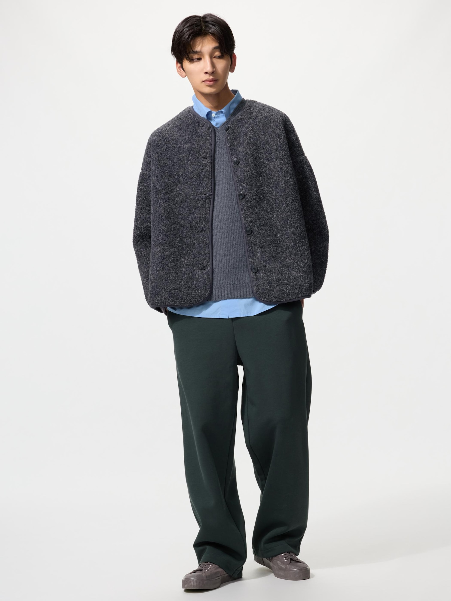 ユニクロ公式 | ボアフリースリラックスカーディガン