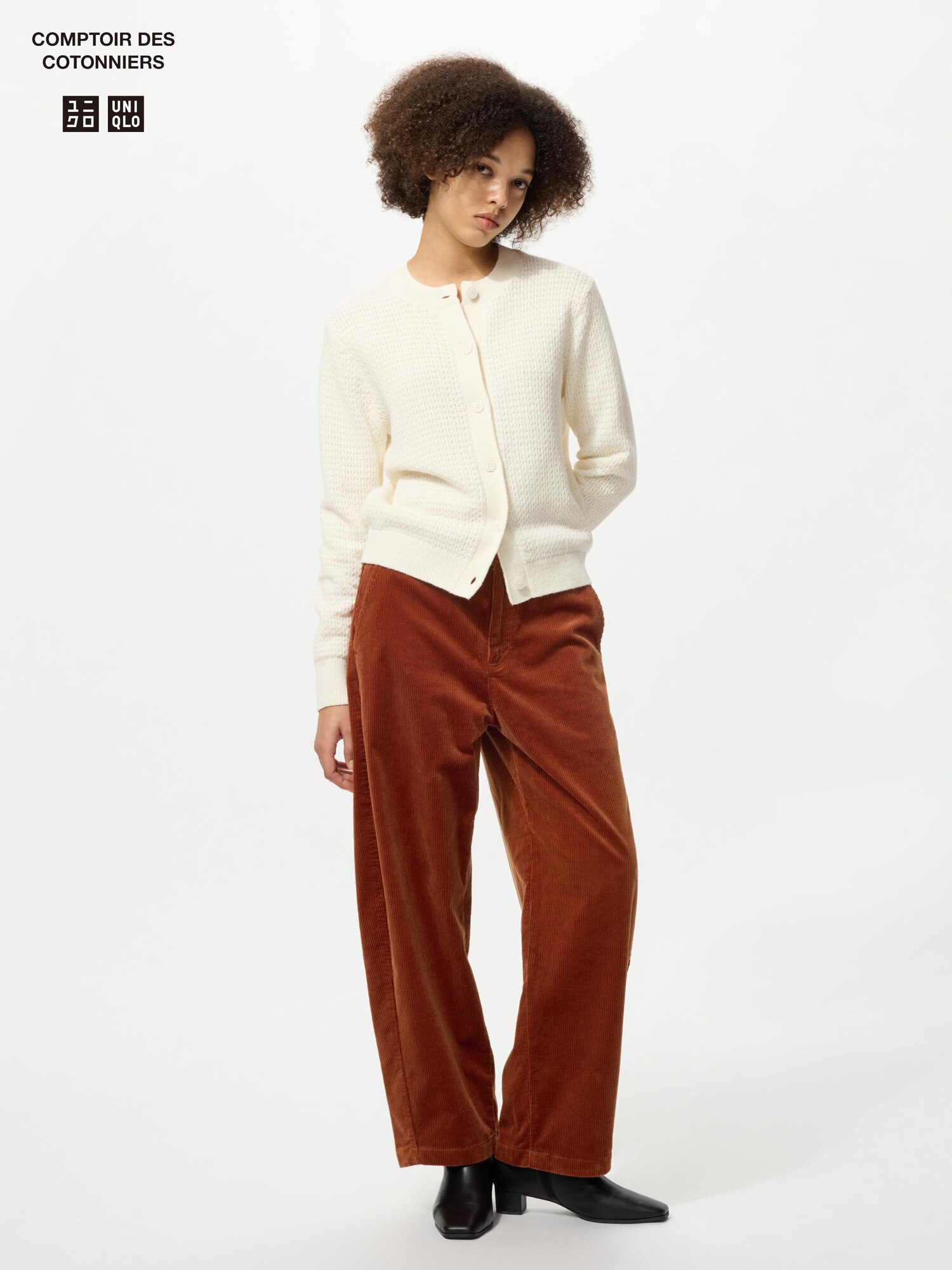 UNIQLO コーデュロイカーブパンツ 丈短め XS コーデュロイパンツ